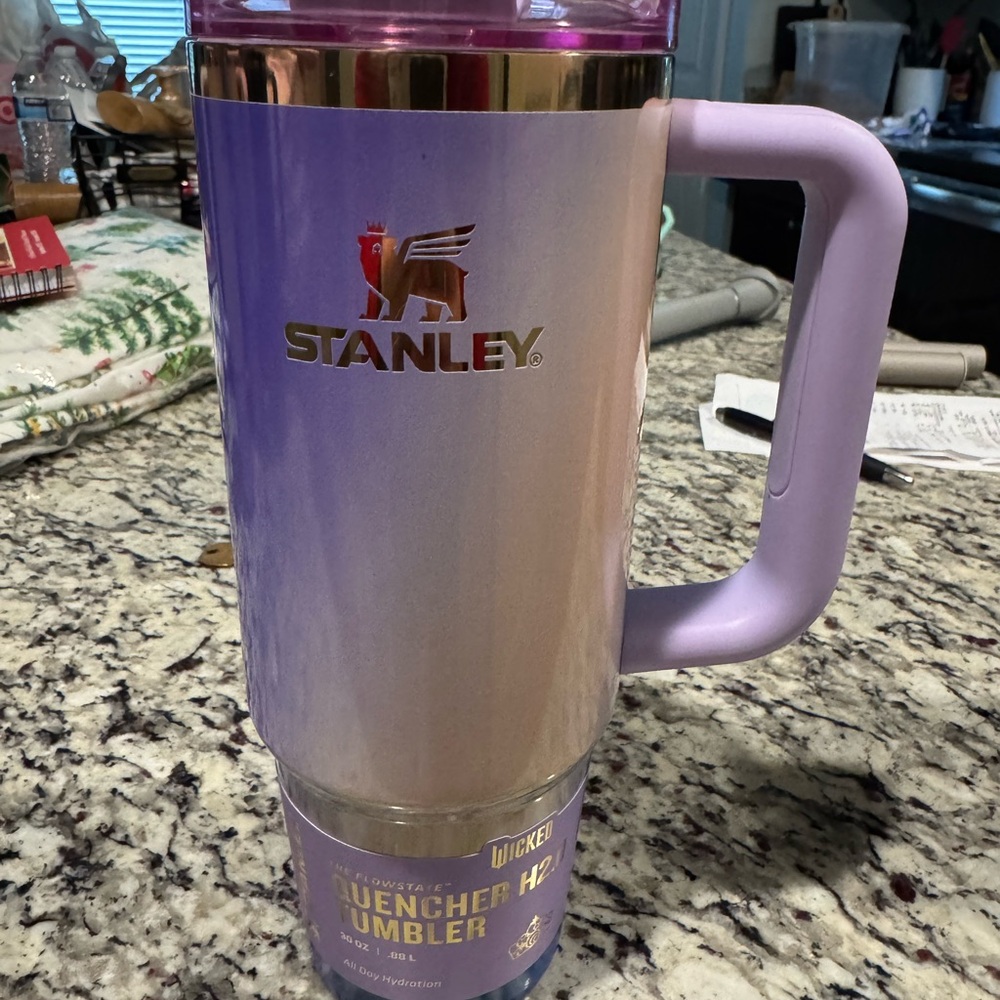 Wicked 2025 Glinda Stanley Quencher H2.0 Tumbler in Purple and Gold